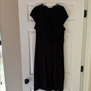 White House Black Market Elegant Black Midi Dress